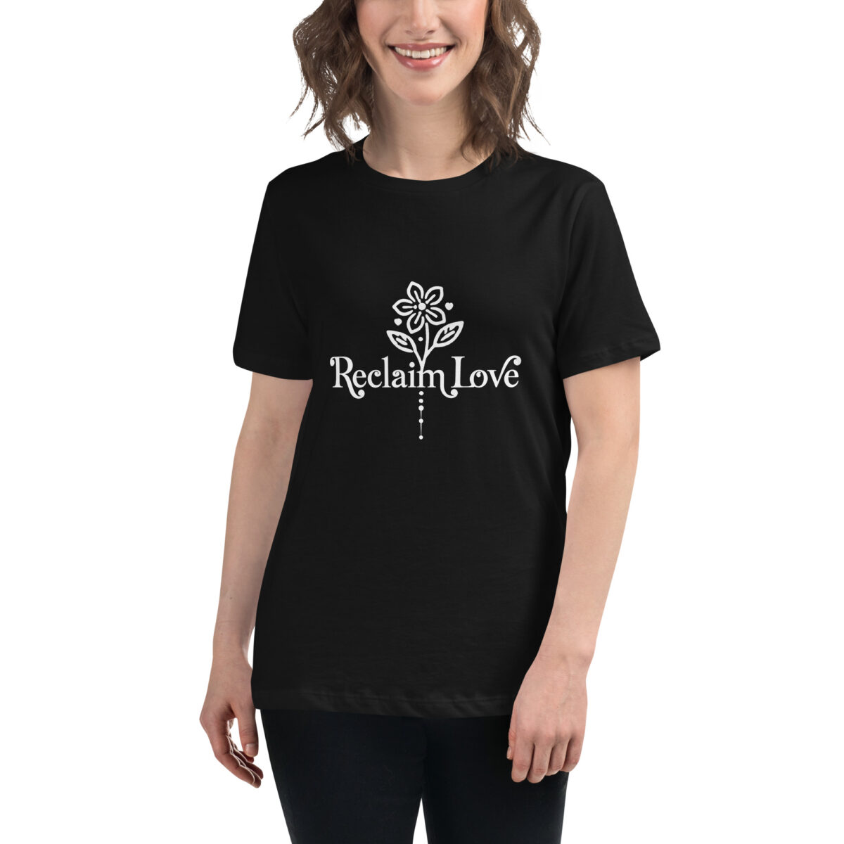 Reclaim Love – Women’s Relaxed-Fit Floral Tee 🌸✨ - Image 4