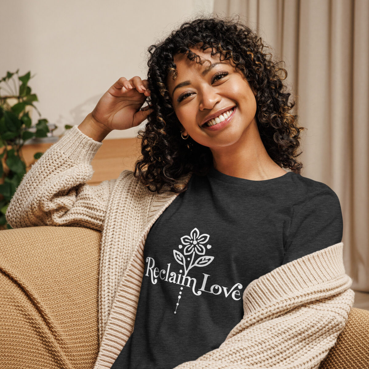 Reclaim Love – Women’s Relaxed-Fit Floral Tee 🌸✨ - Image 7