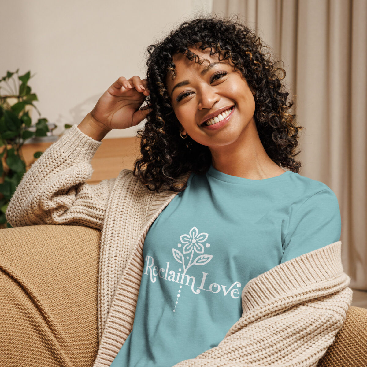 Reclaim Love – Women’s Relaxed-Fit Floral Tee 🌸✨ - Image 12