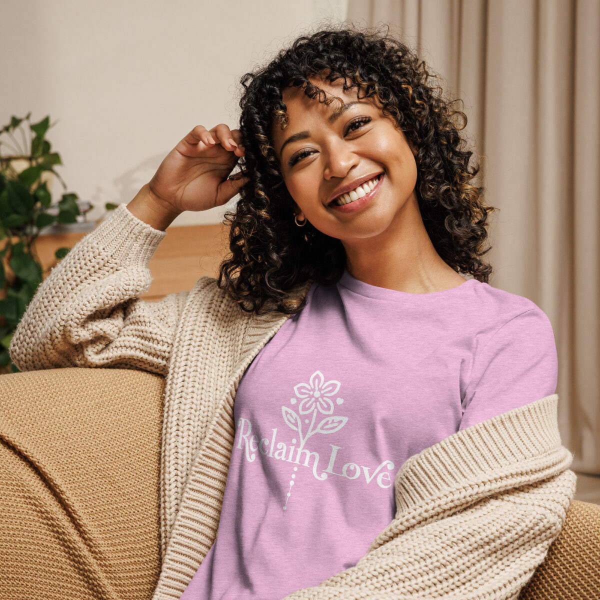 Reclaim Love – Women’s Relaxed-Fit Floral Tee 🌸✨ - Image 14