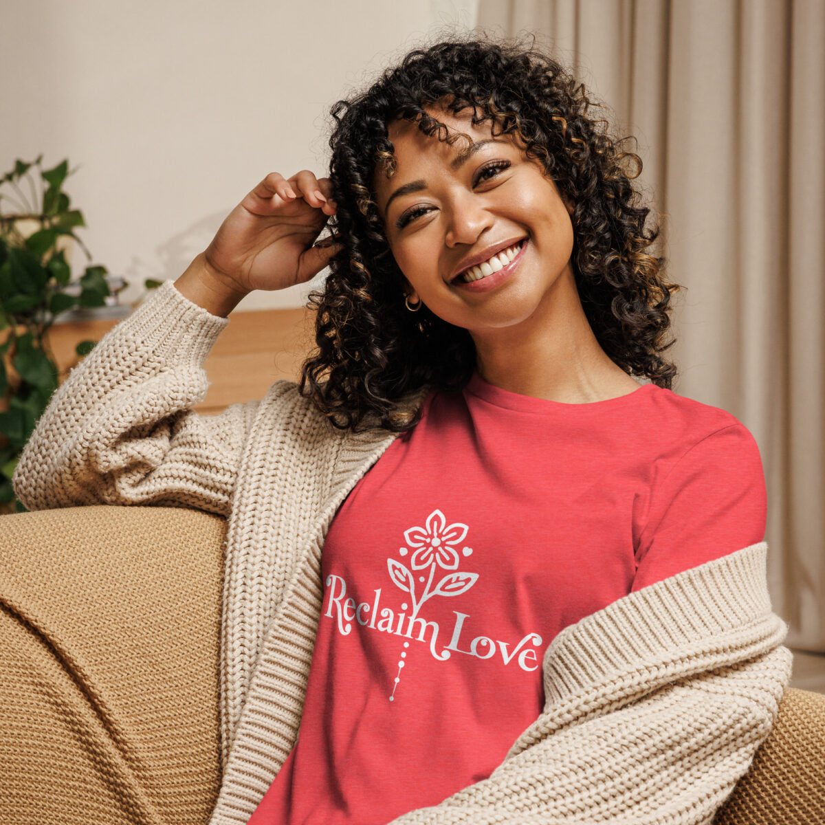 Reclaim Love – Women’s Relaxed-Fit Floral Tee 🌸✨ - Image 8
